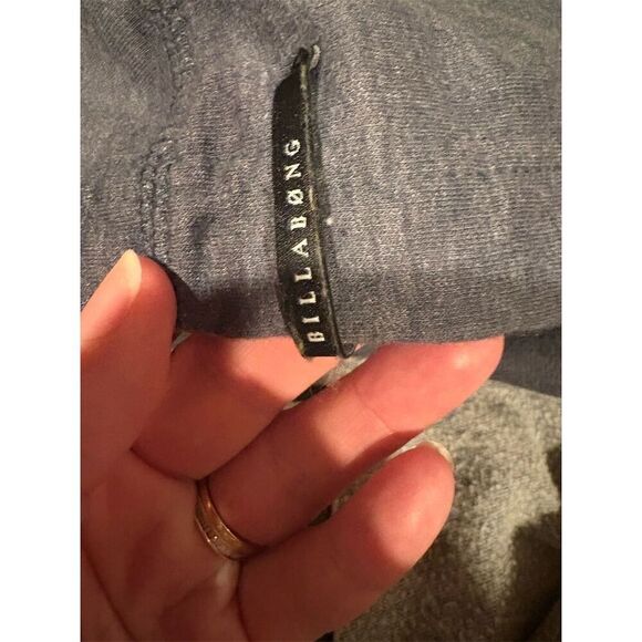 Billabong Men's Gray Full Zip Lightweight Hoodie Size L - Picture 6 of 9